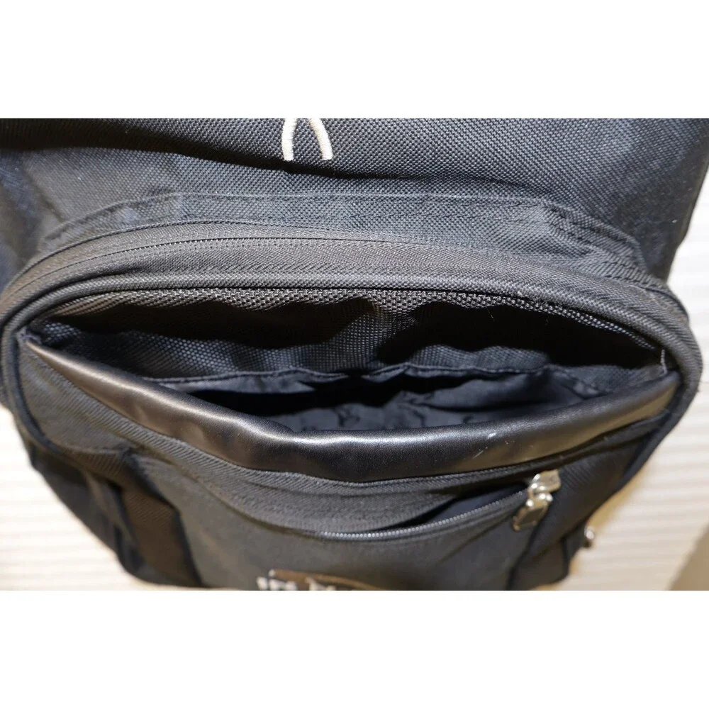 In-N-Out Burger Exclusive Embroidered Black Backpack Multi Pocket Utility Rare